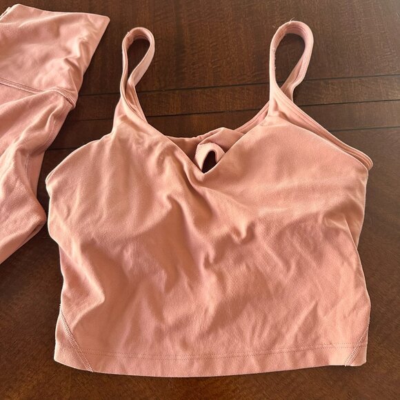 Lululemon Women’s Leggings & Tank Top Set – Peach – Size 8 (Top + Leggings) - Picture 2 of 7